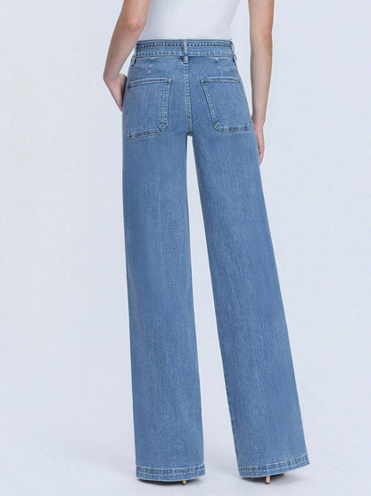 SUPER HIGH RISE WIDE LEG JEANS