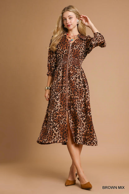 Take A Walk On The Wild Side Midi Dress