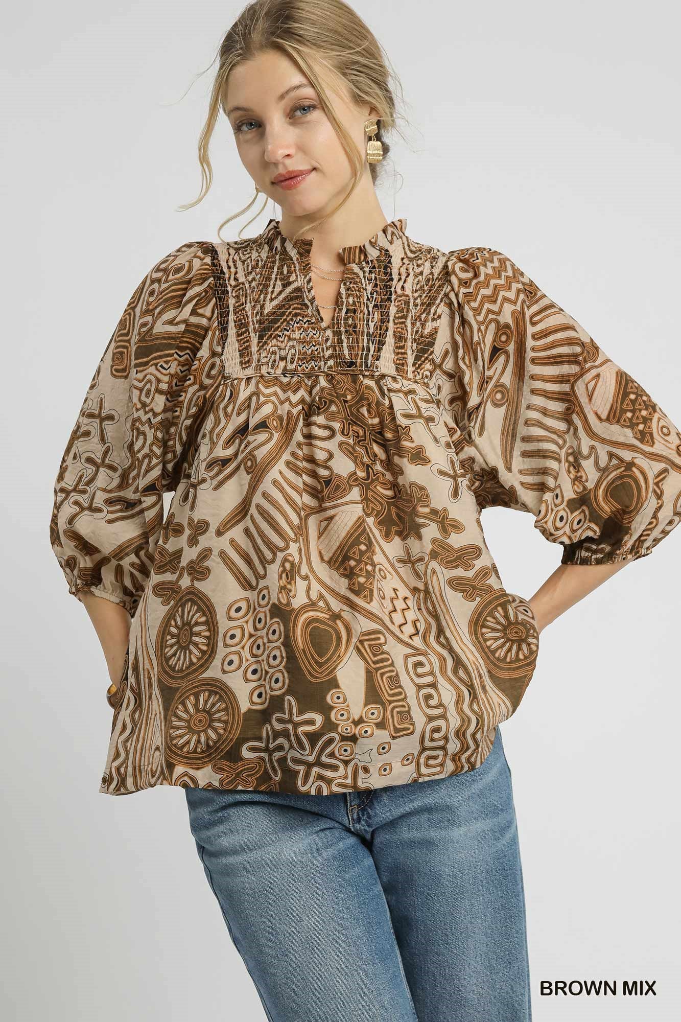 The Tessa Smocked Blouse