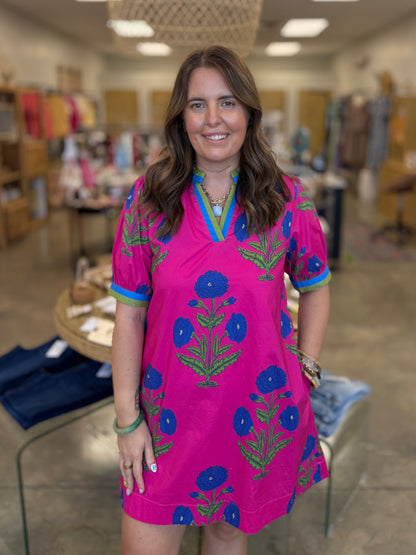 The Poisey Block Print Dress