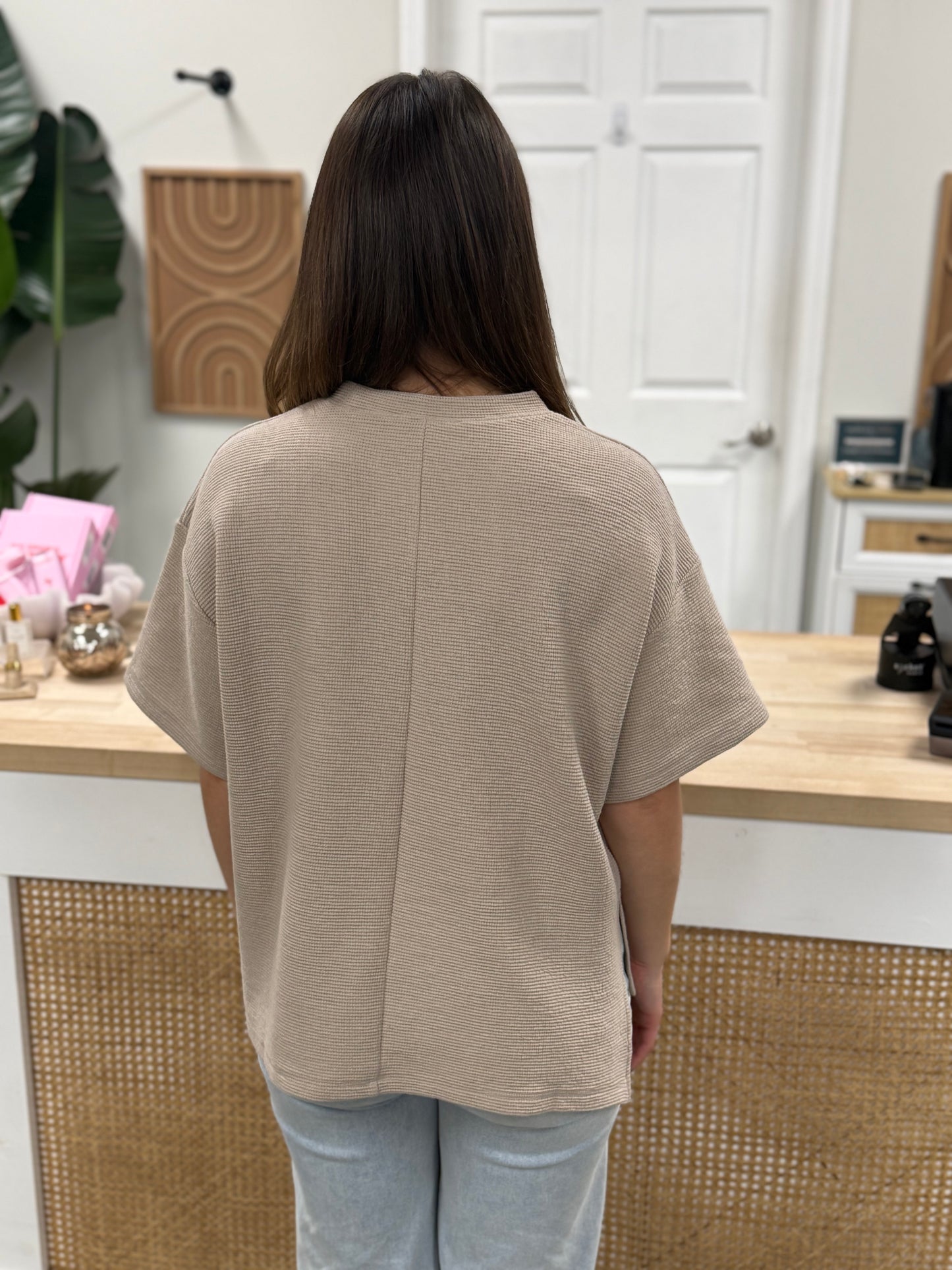 The Best Knit Basic T- Cream