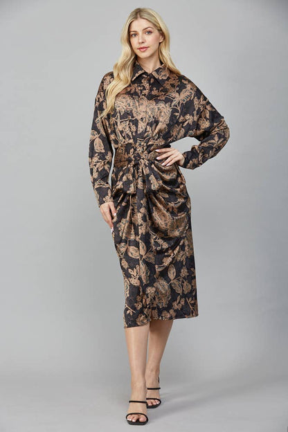 The Versace Tie Midi Dress