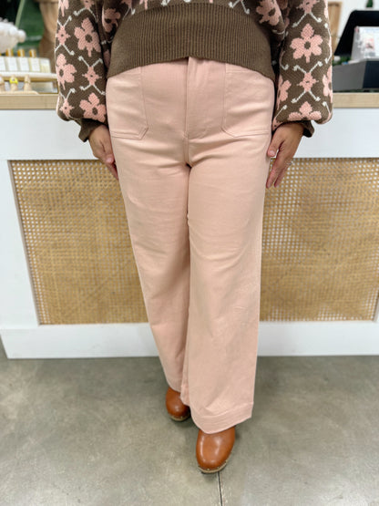 Pink and Pretty Cropped High Rise Jeans