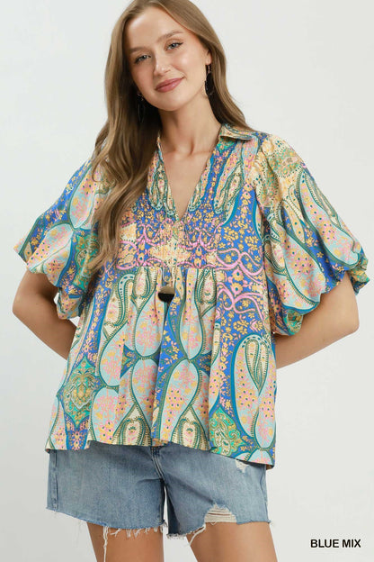 The Dez Smocked Blouse