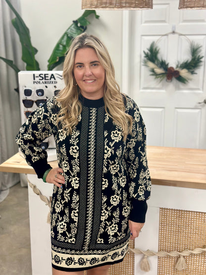 The Jacquard Sweater Dress