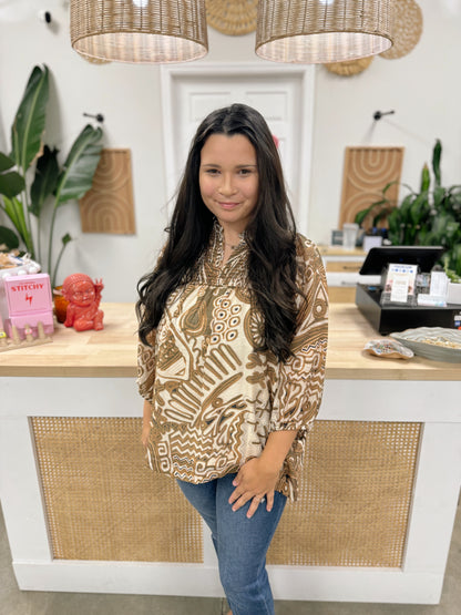 The Tessa Smocked Blouse