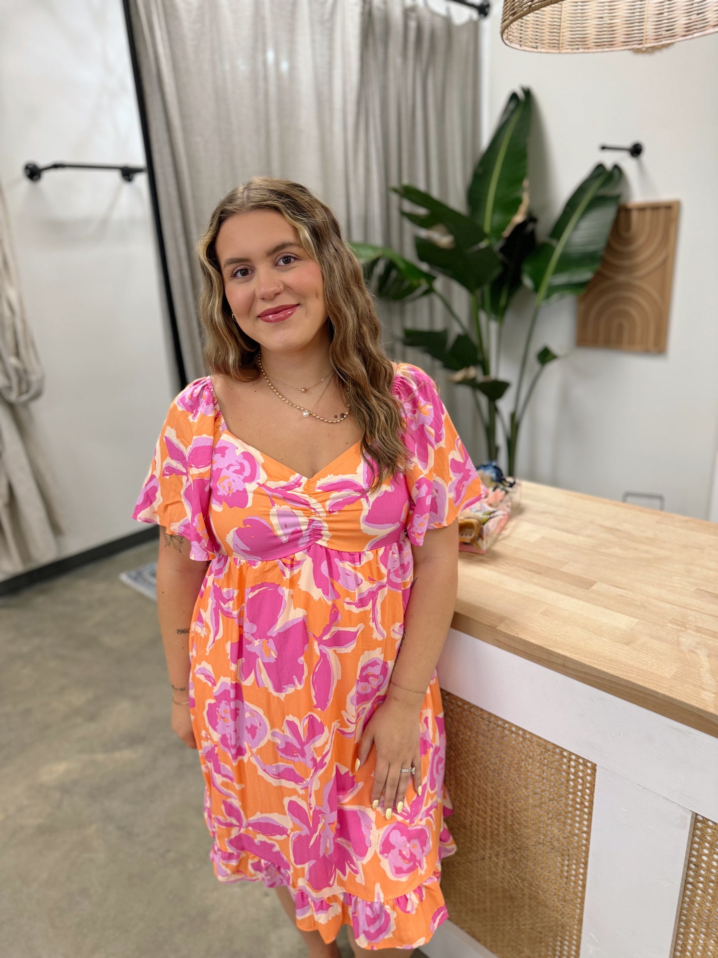 Pink In The Tropics Dress