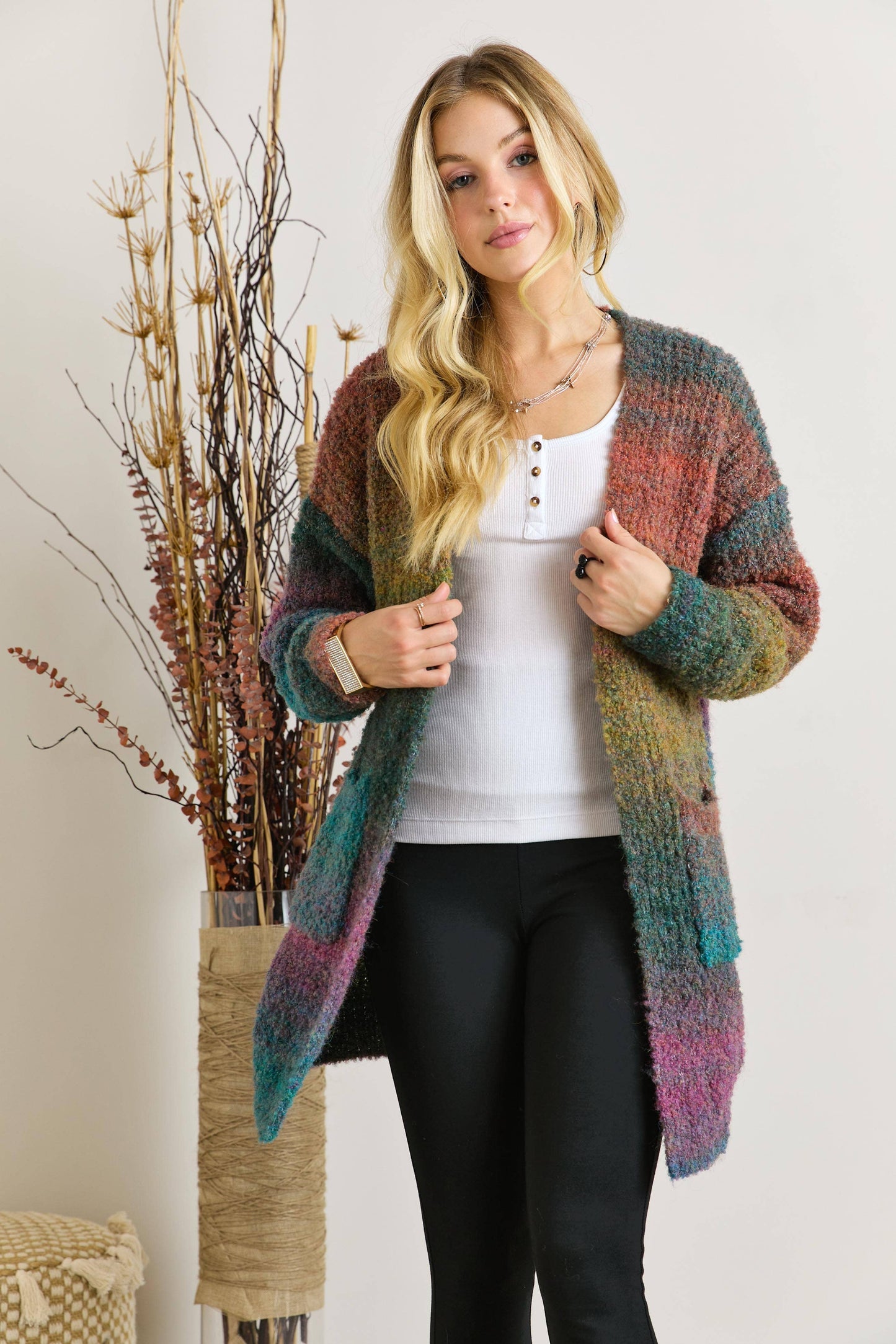 WINTER OMBRÉ CARDIGAN