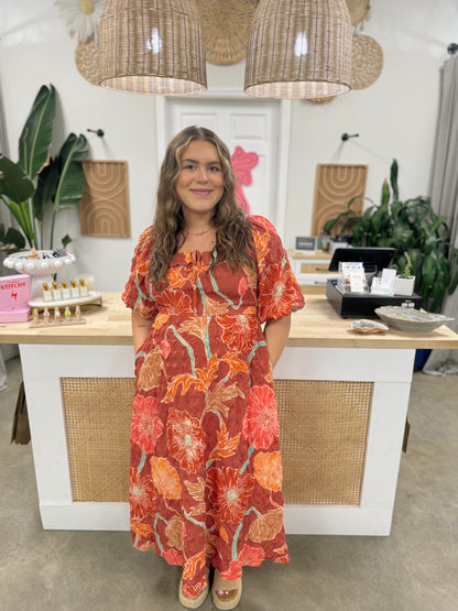 Terra Cotta Maxi Dress