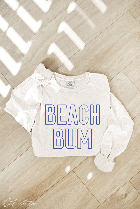 BEACH BUM Mineral Washed Long Sleeve