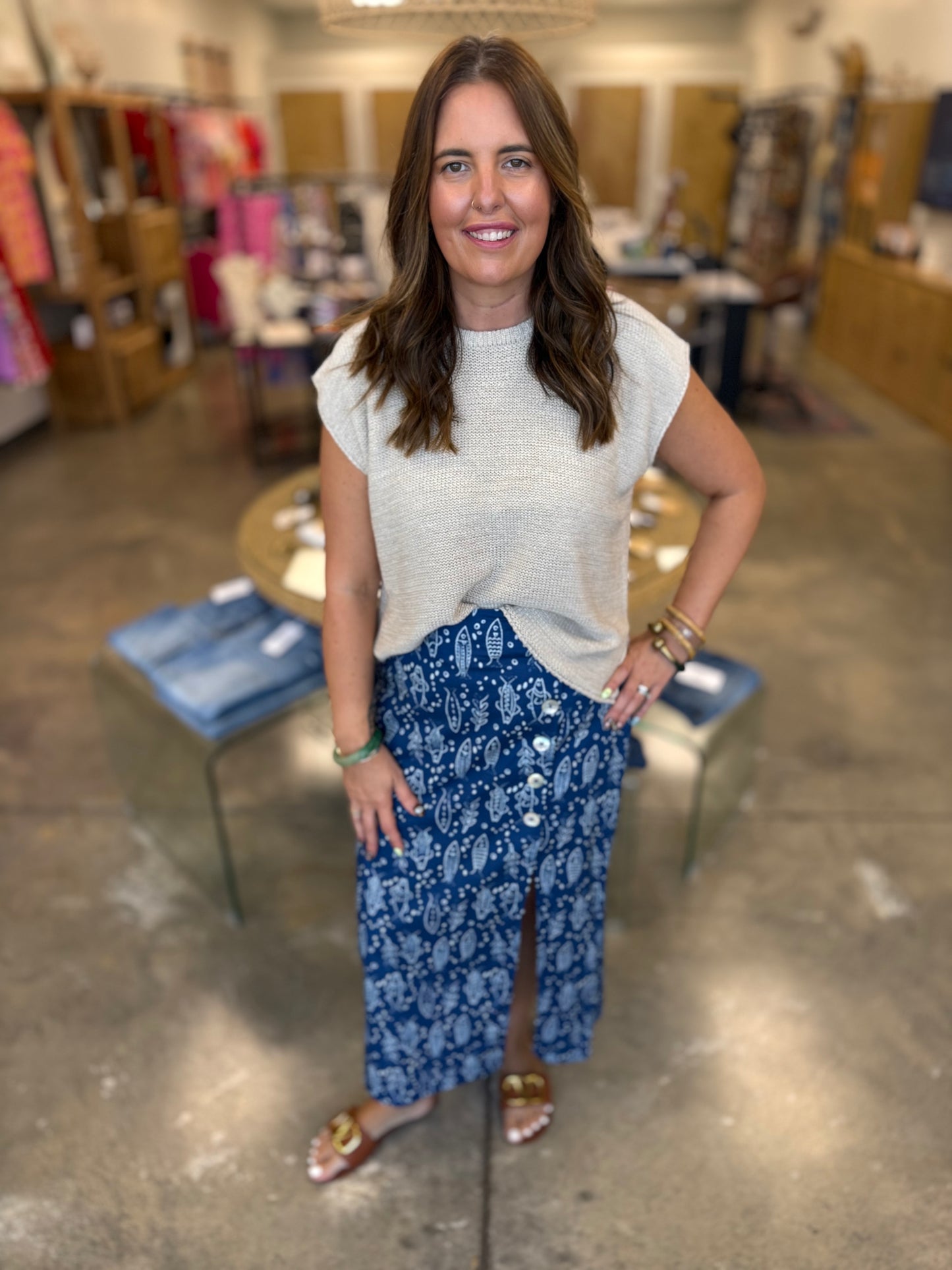 Finn' Around Print Skirt
