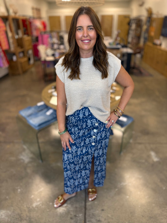 Finn' Around Print Skirt