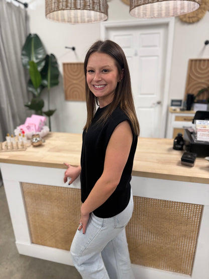 The Sylvie Vest Sky Black