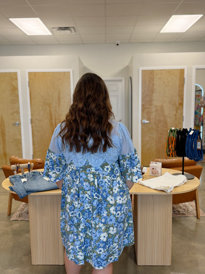 The Blue Bell and Lace Dress