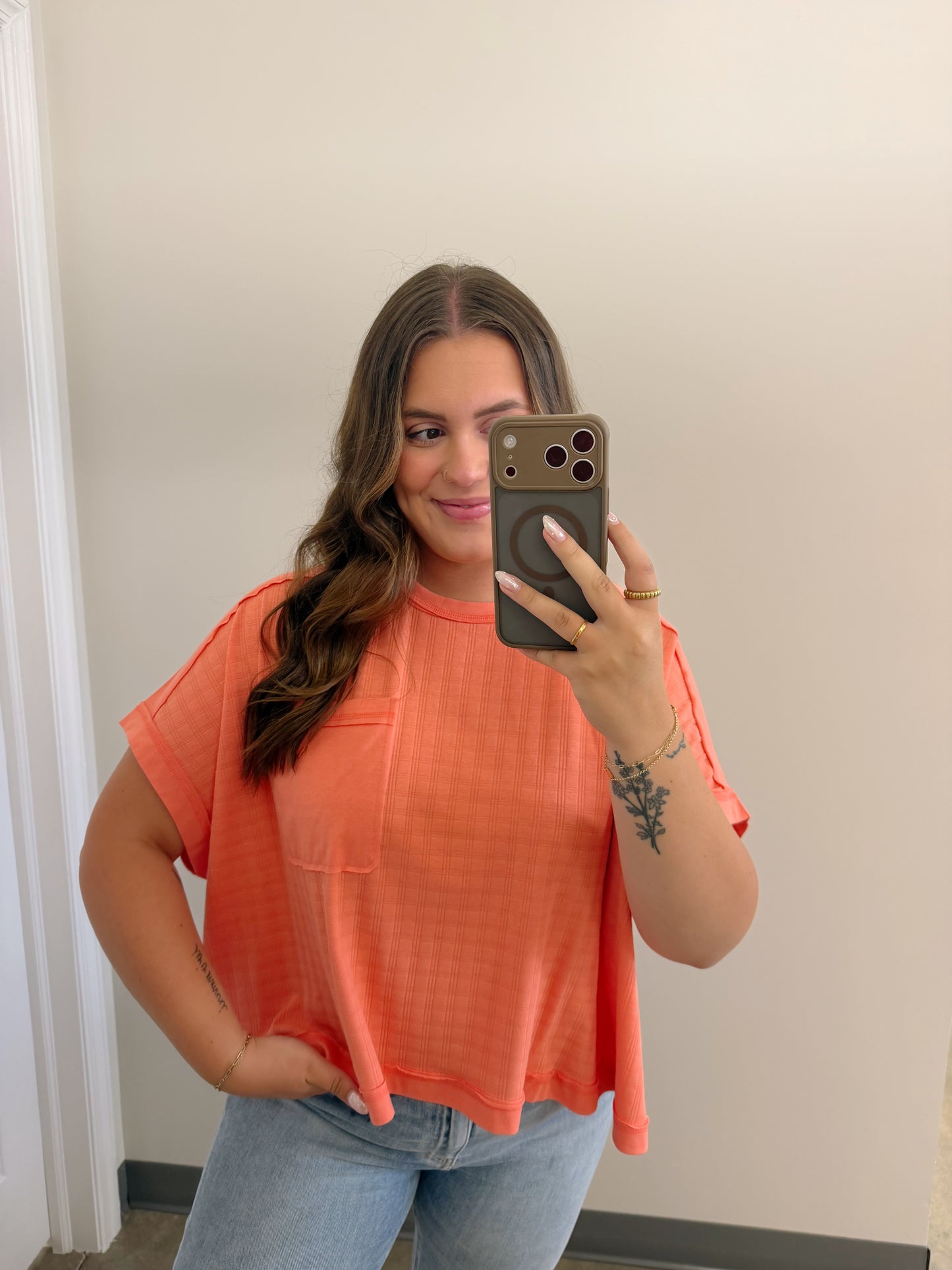 Sprinkle of Spring Top Coral