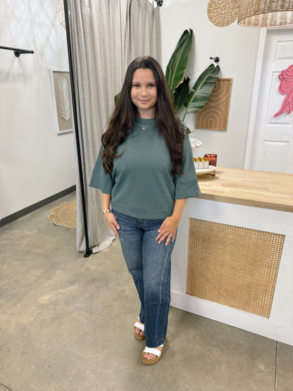 Bayeas High Rise Straight Leg Jeans