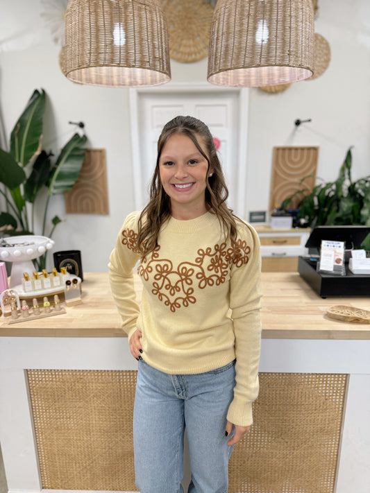 The Kerri Floral Sweater