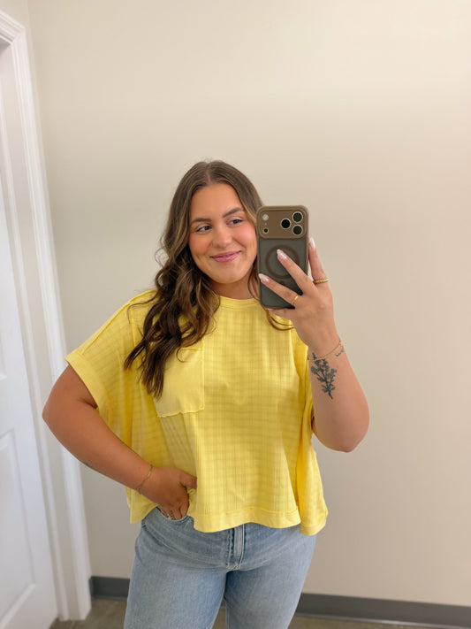 Sprinkle of Spring Top Butter Yellow