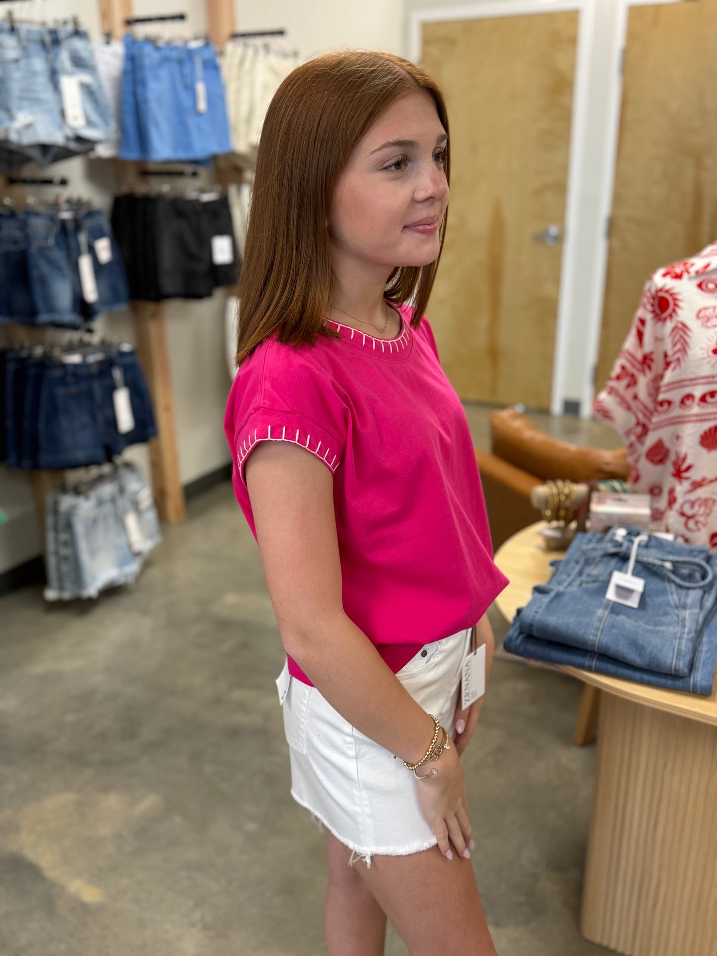 Your Summer Staple Top-Hot Pink