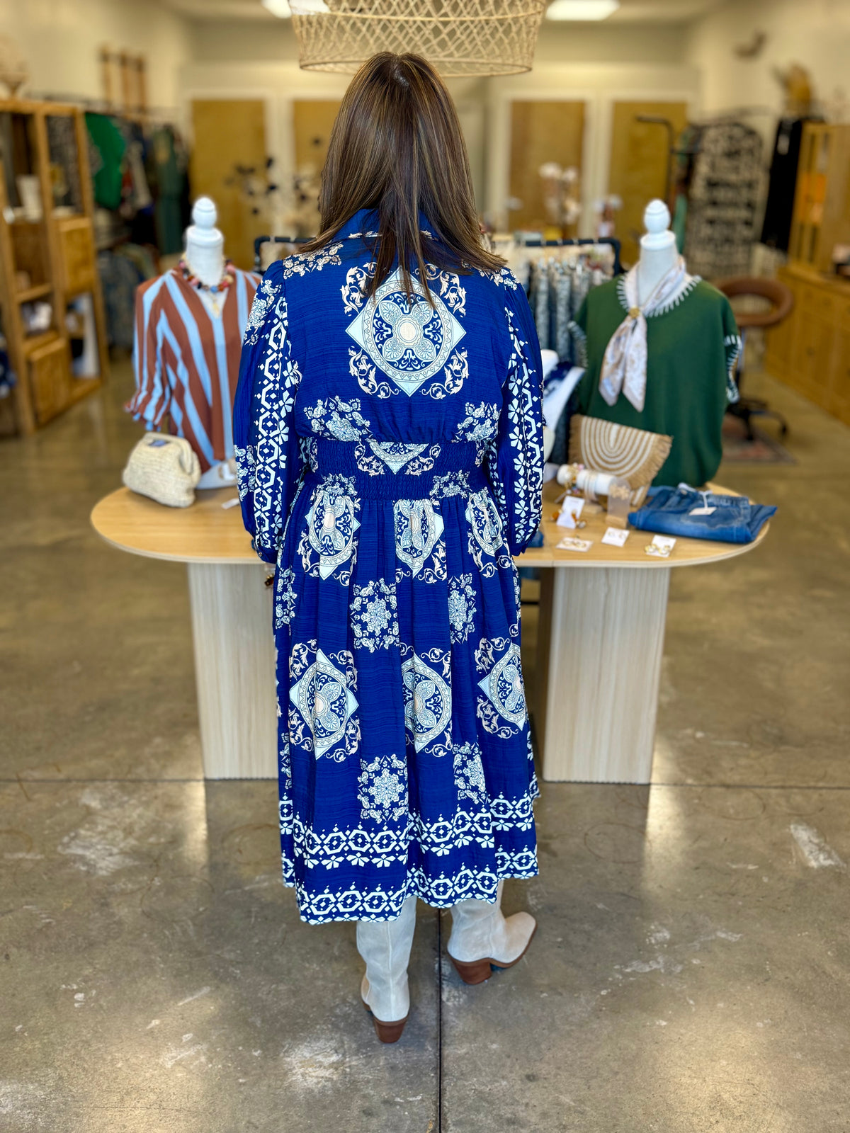 The Tiley Zipper Midi Dress