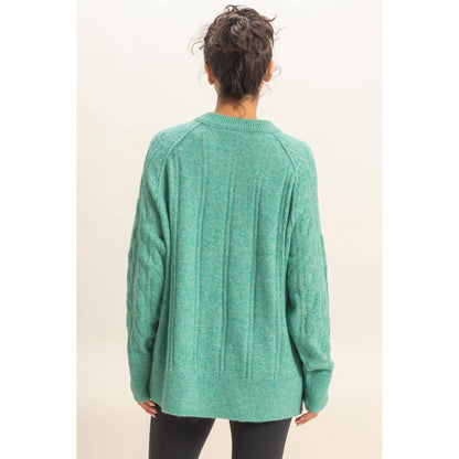 Seafoam Tunic Chunky Sweater