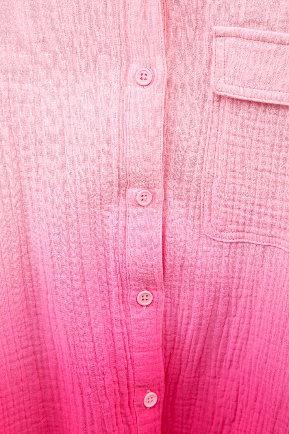 Ombre Gauze Button Down Shirt