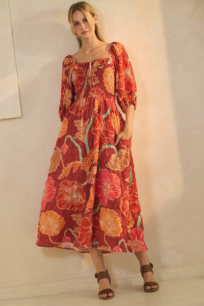 Terra Cotta Maxi Dress Curvy