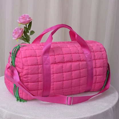 The Quilted Puffer Weekender Duffel