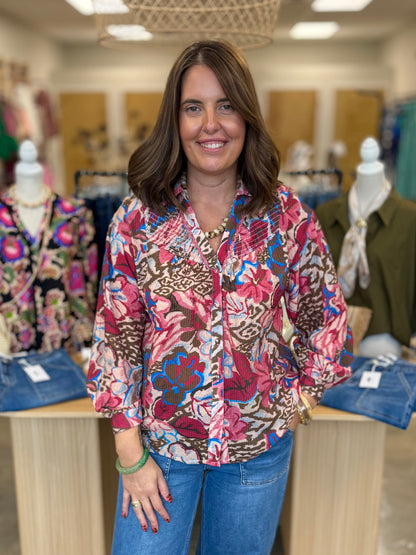 The Nadine Smocked Blouse