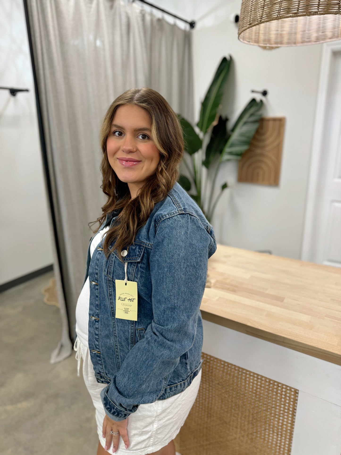 LADY CASUAL DENIM JEAN JACKET