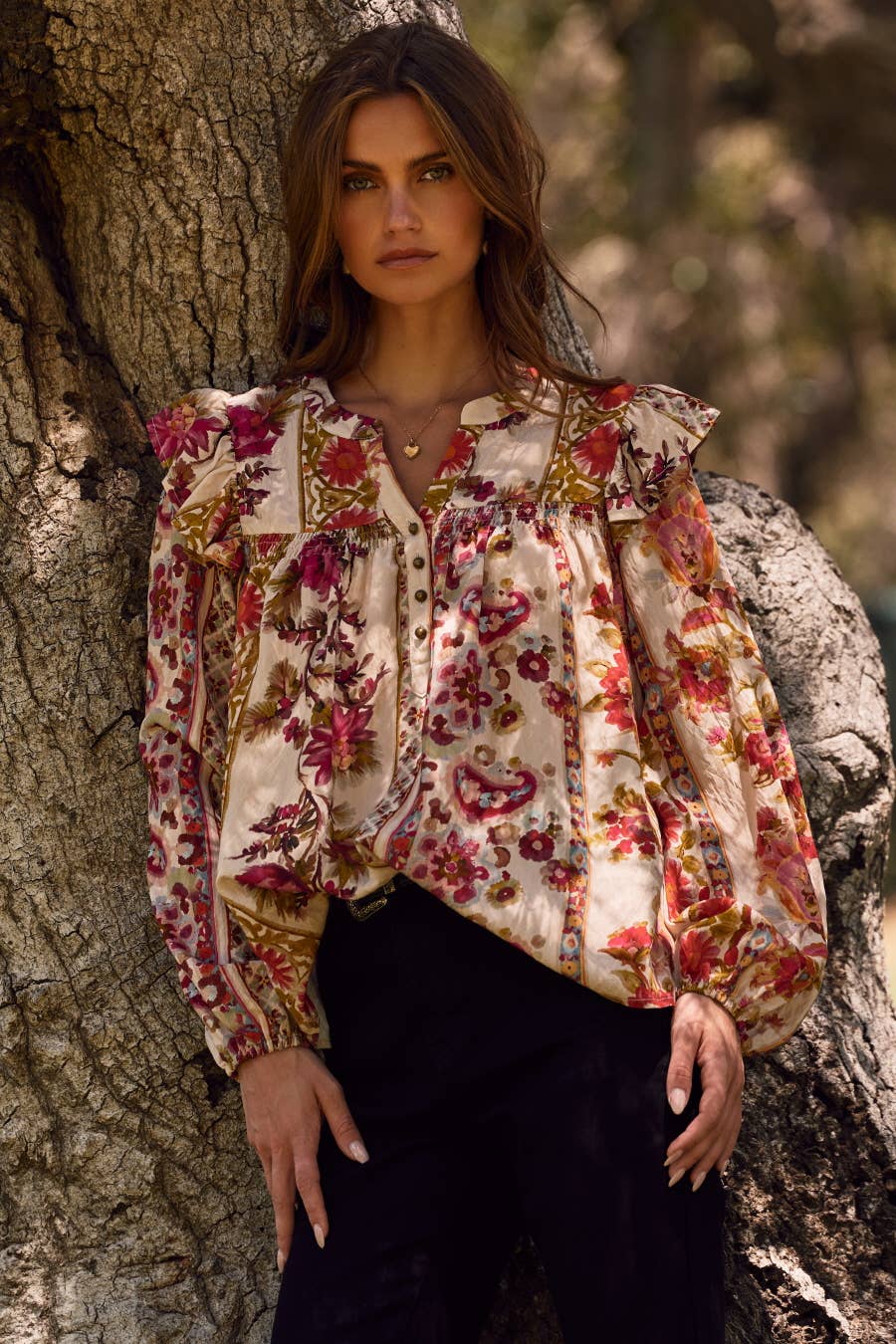 Garden Party Peasant Blouse