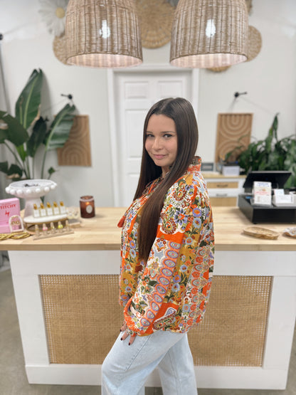 The Patchwork Ruffled Blouse