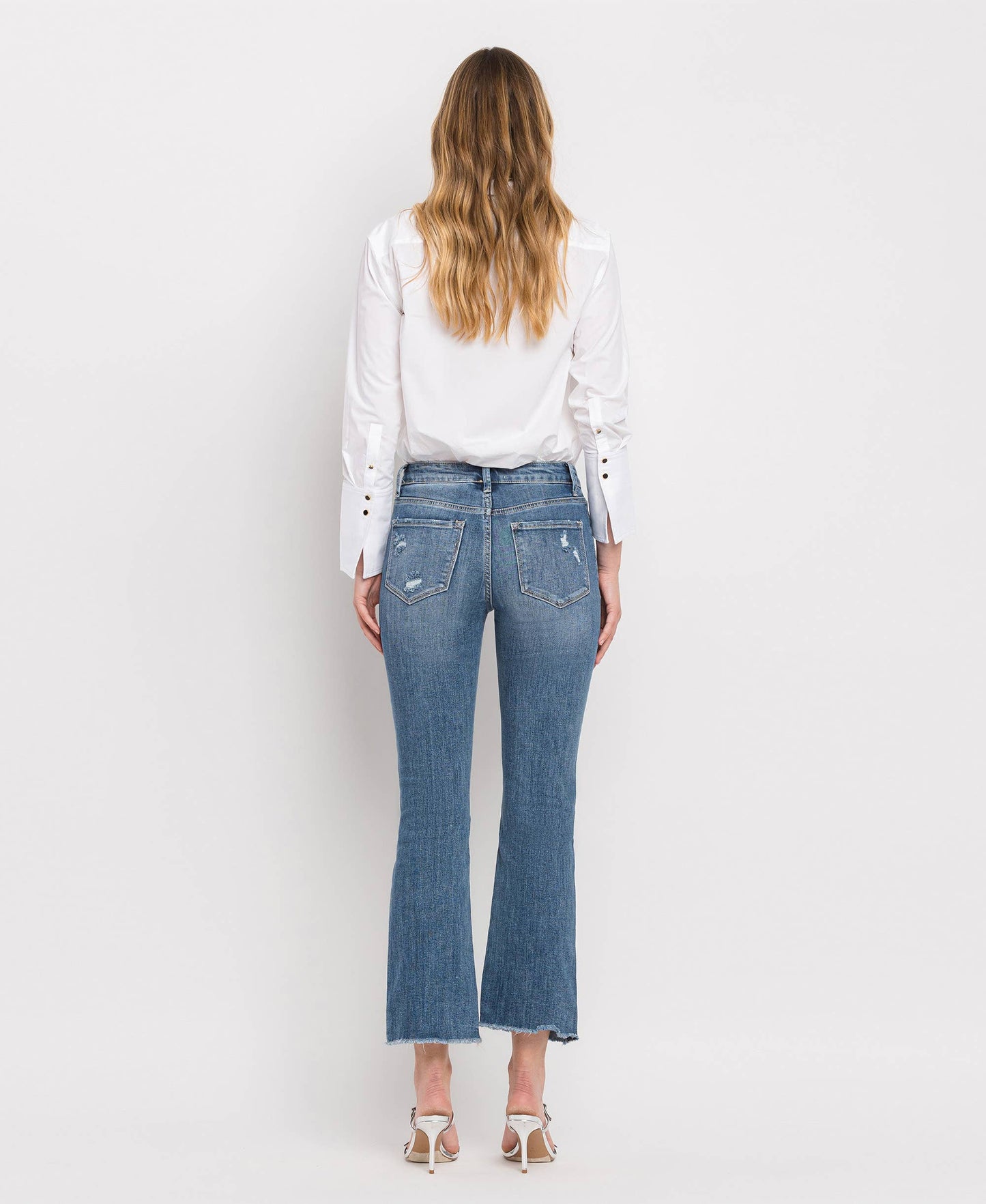 HIGH RISE  KICK FLARE JEANS