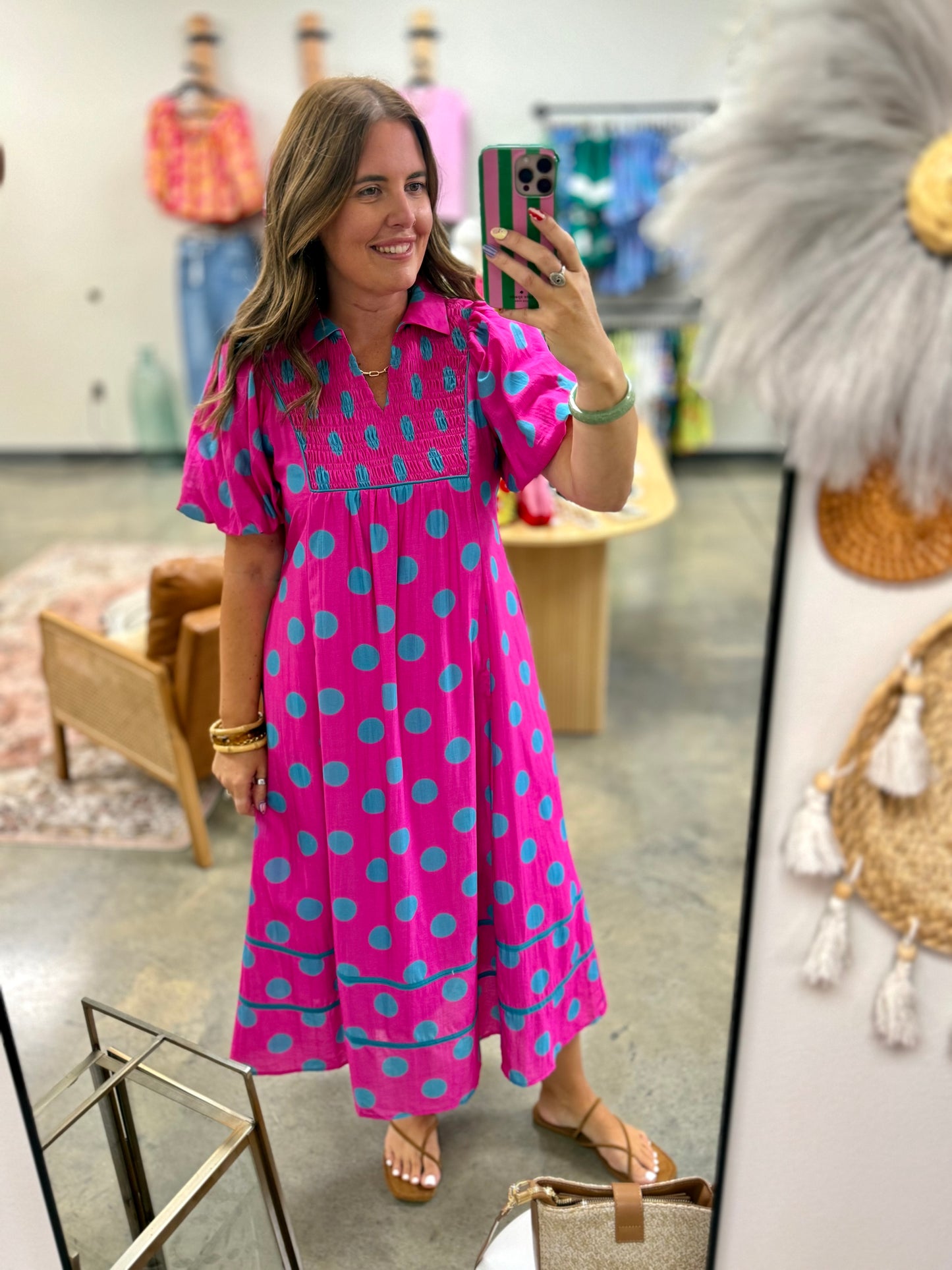 The Minnie Polka Dot Midi Dress
