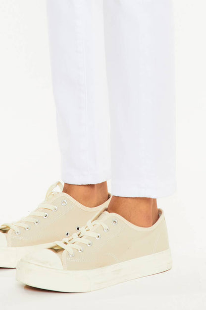 THE KARLIE HIGH RISE SLIM STRAIGHT JEANS