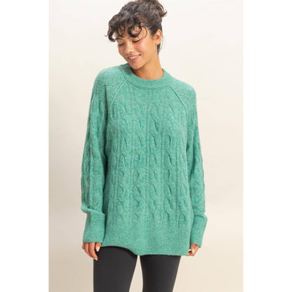 Seafoam Tunic Chunky Sweater