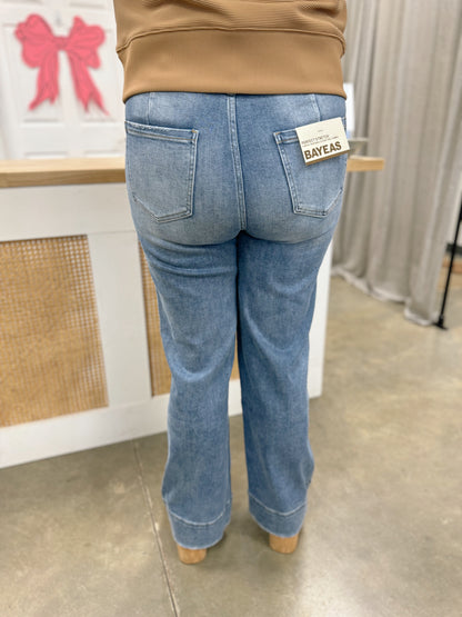 Bayeas Wide Leg Sailor Jeans