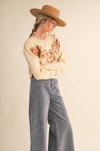 The Kerri Floral Sweater