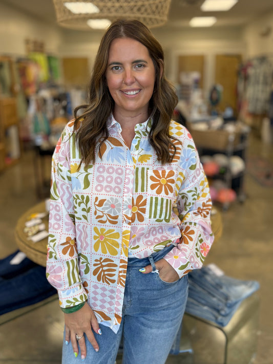 Speaking Greek Button Down Shirt