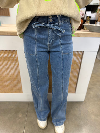 SUPER HIGH RISE WIDE LEG JEANS