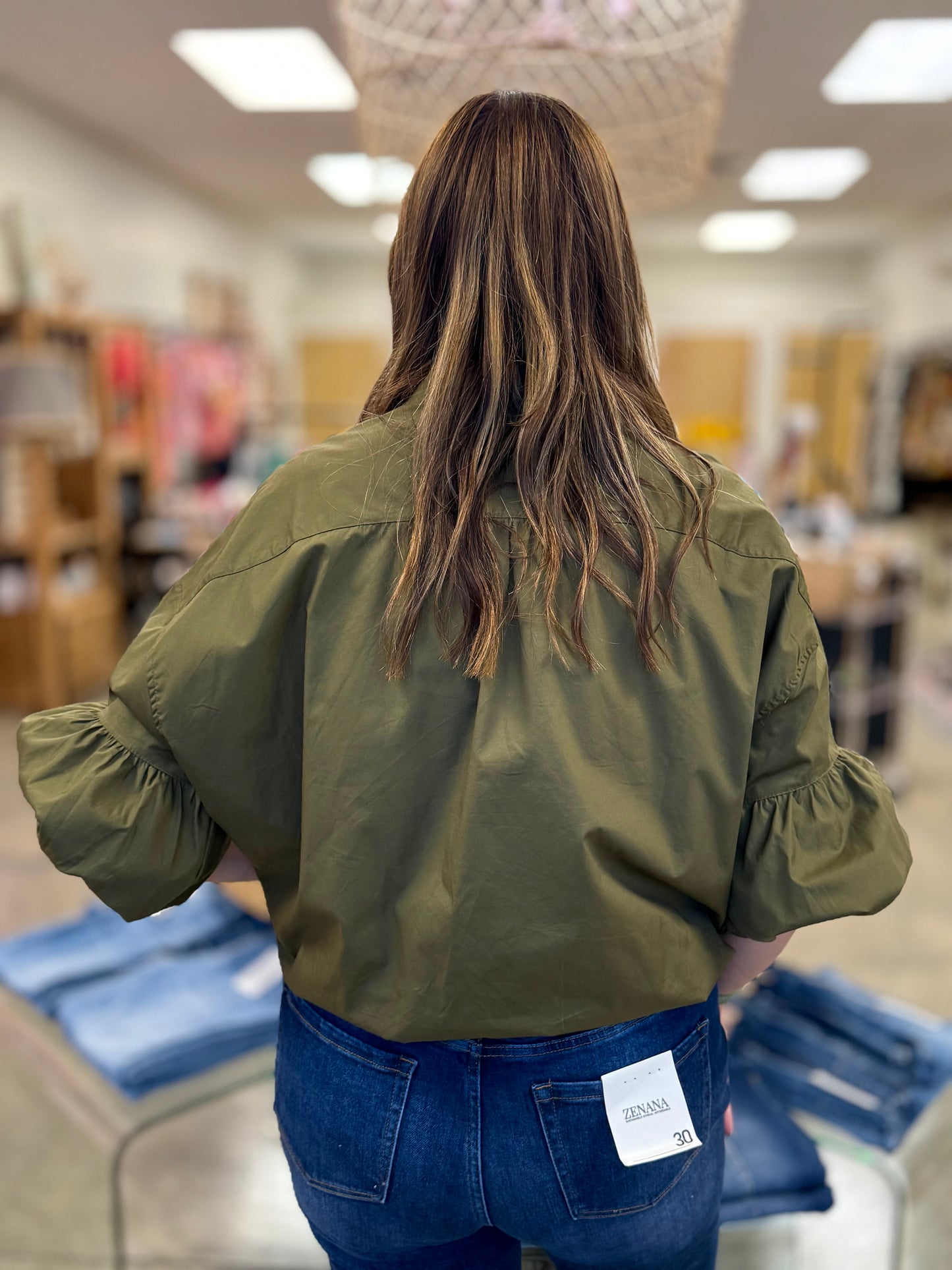 The Barker Button Down in Olive