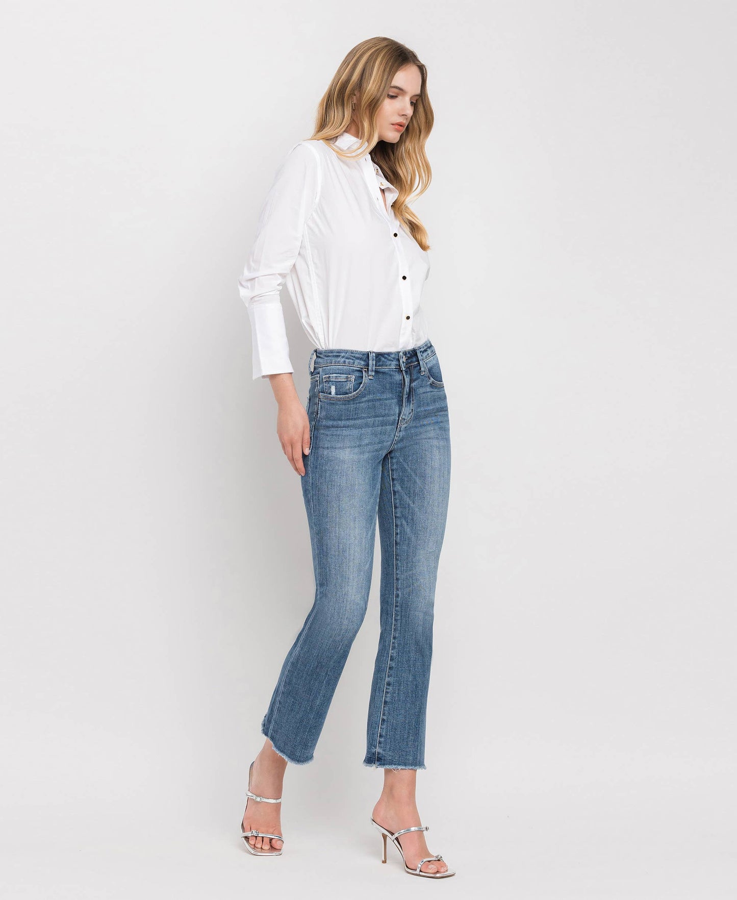 HIGH RISE  KICK FLARE JEANS