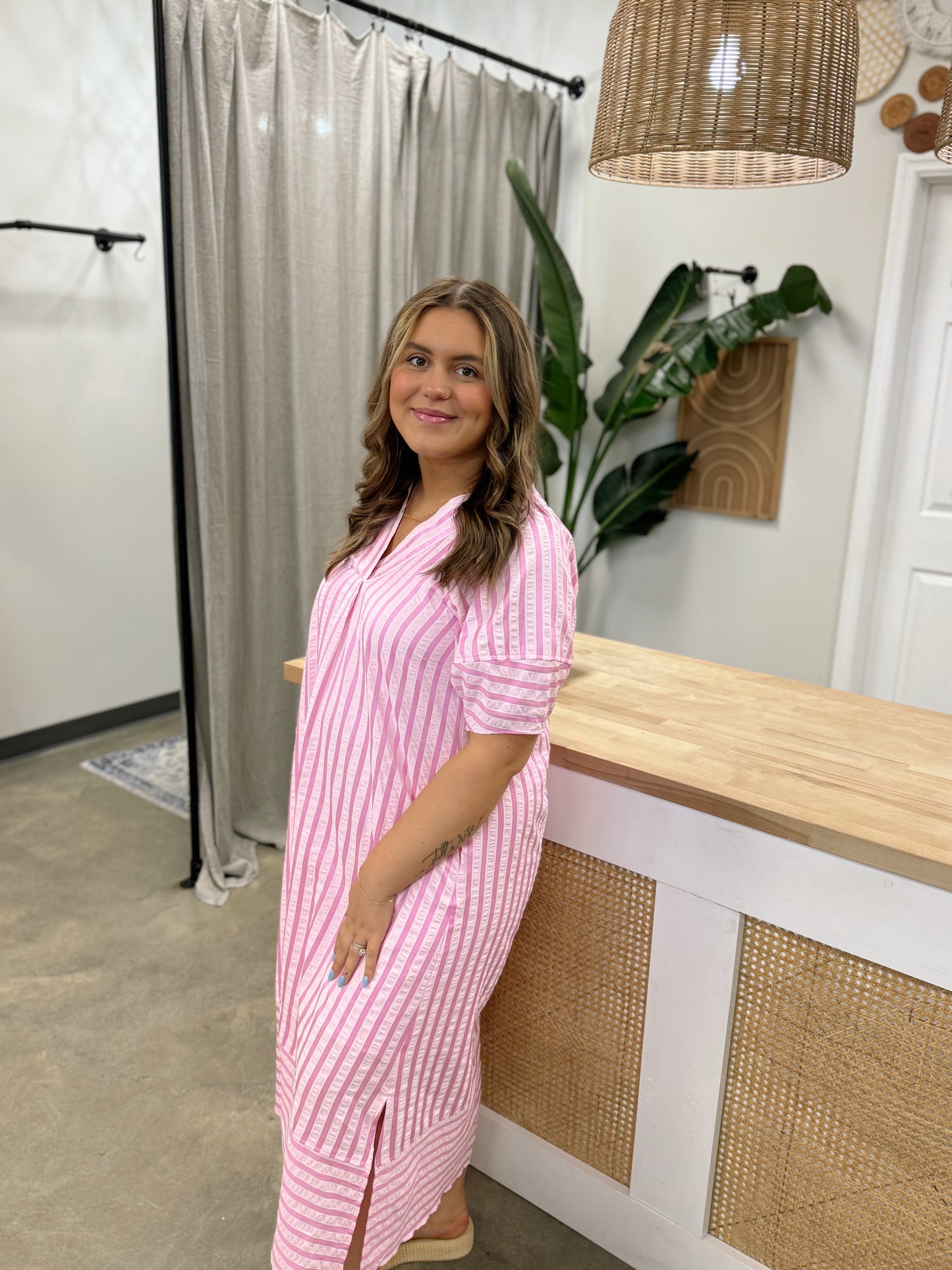 Pink and Pretty Midi Dress