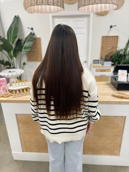 The Mollie Oversized Striped Sweater