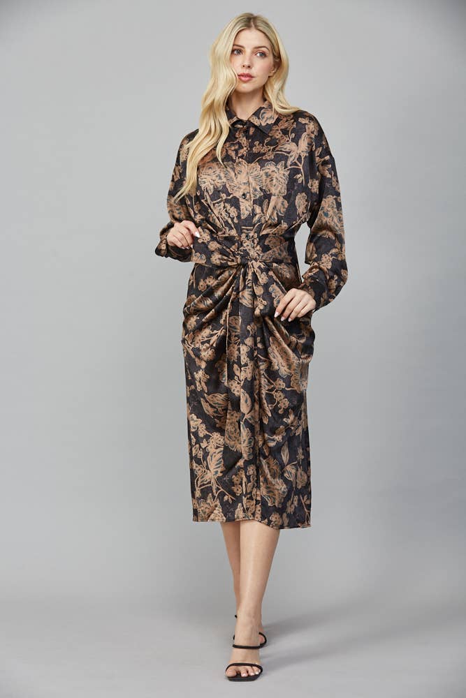The Versace Tie Midi Dress