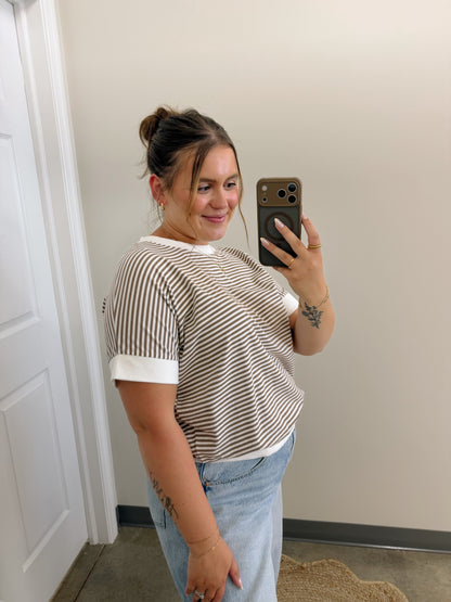 The Tina Top in Mocha