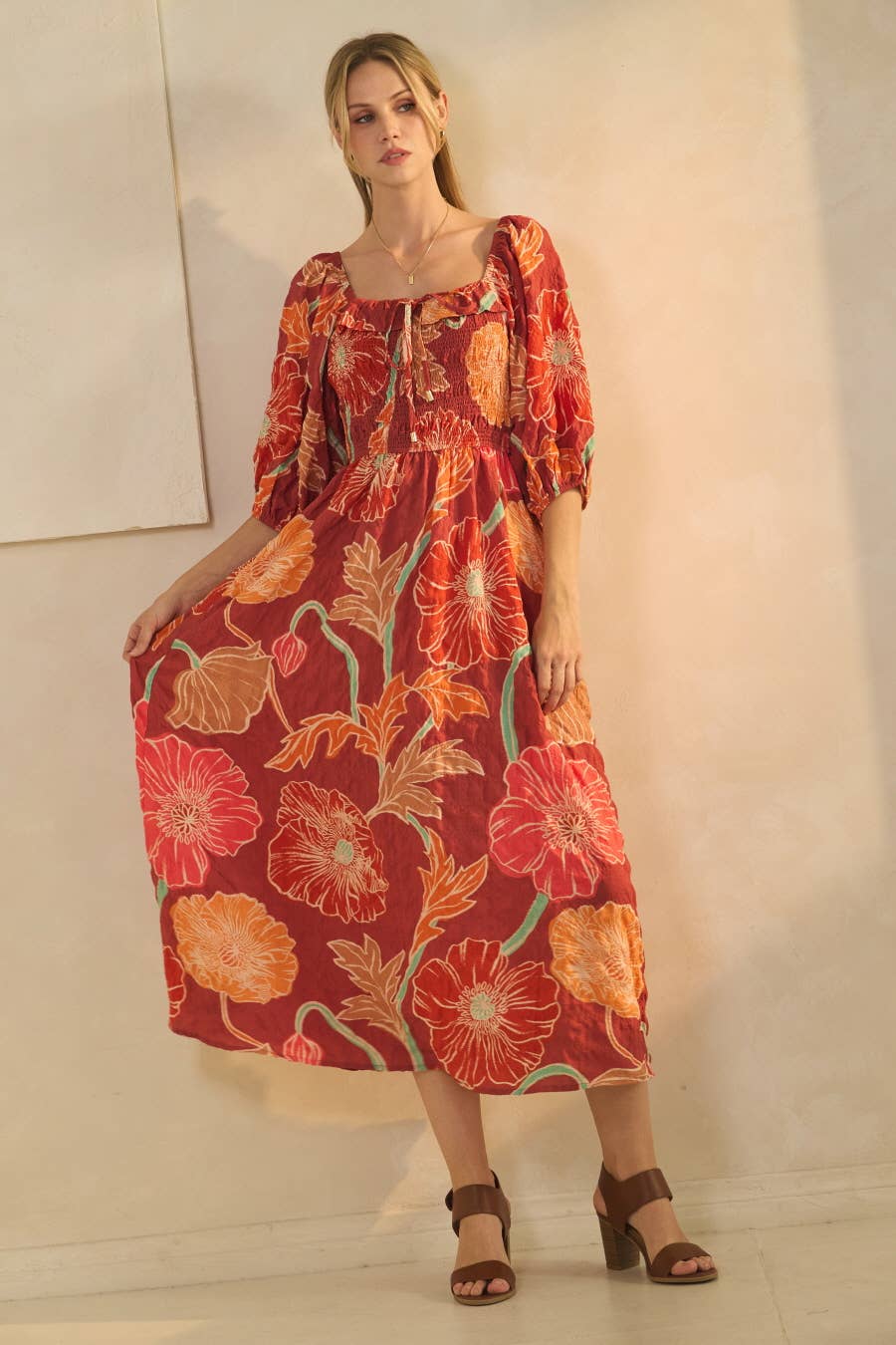 Terra Cotta Maxi Dress Curvy