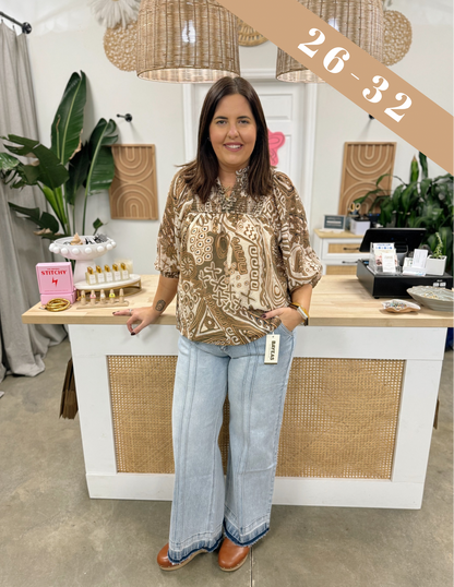 Bayeas Jeremy Wide Leg Denim Jeans