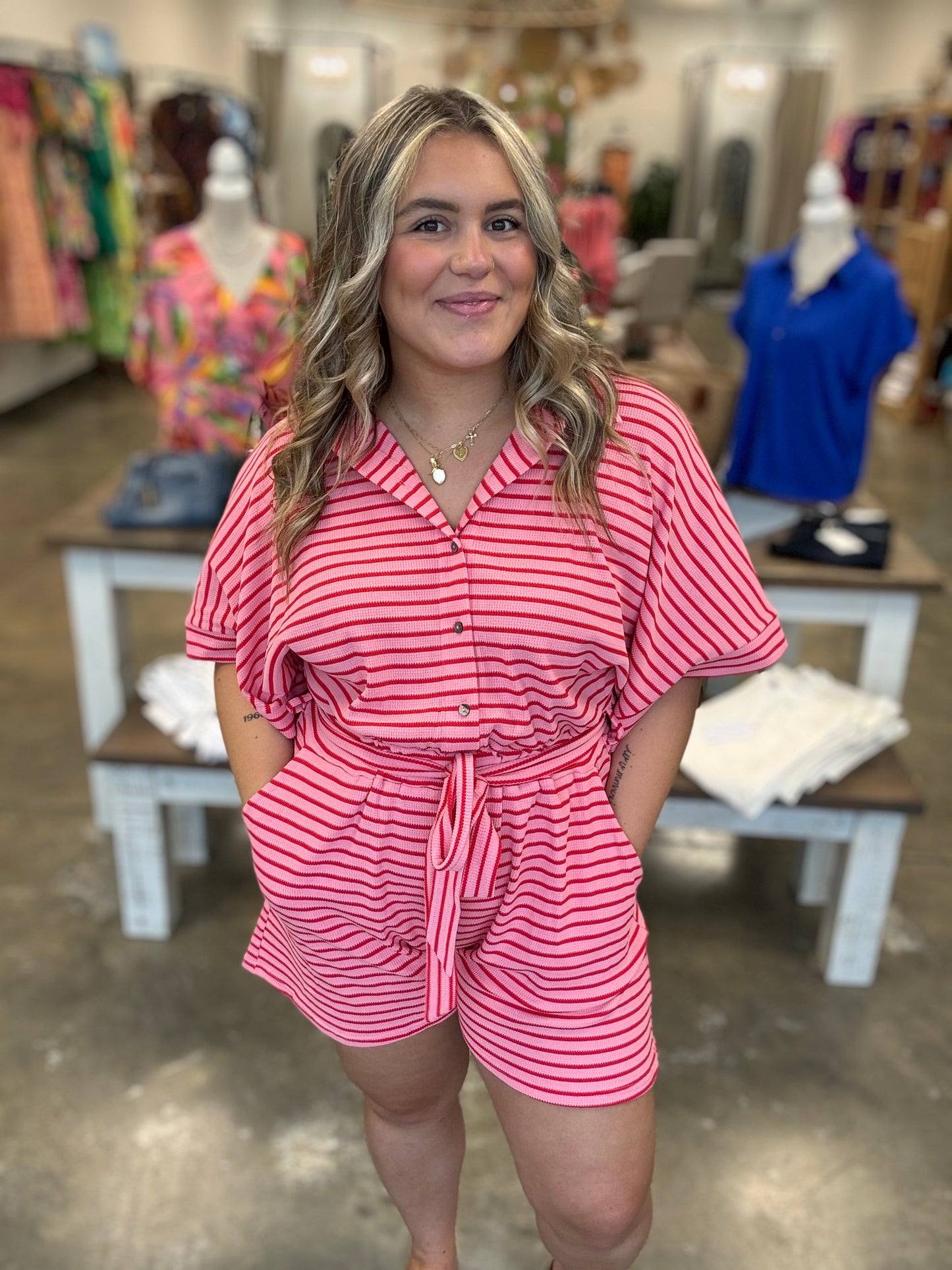 Candy Striper Romper