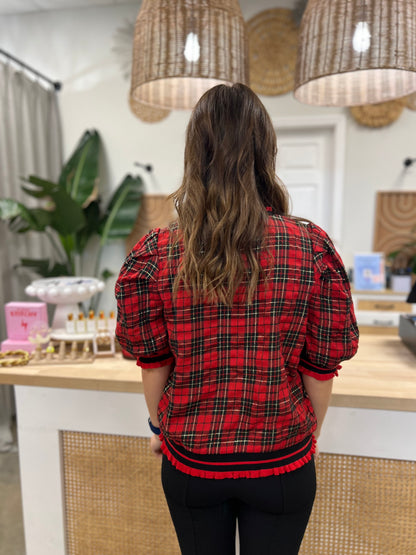 Plaid and Joy Blouse
